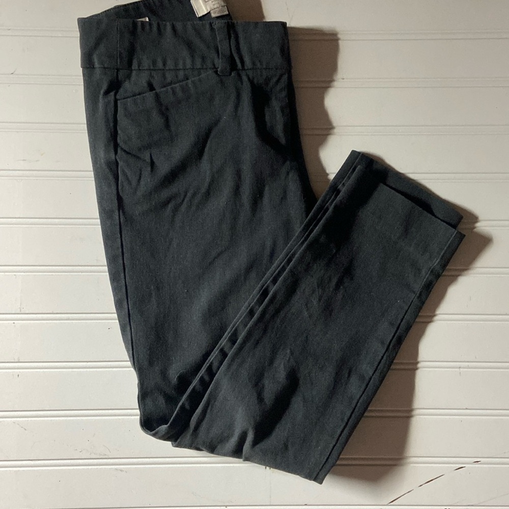 Women’s petite dark grey skinny ankle pants